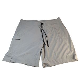 Zella Board Shorts Men's XL Beige 4 Way Stretch Lightweight Quick Dry 9"